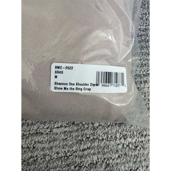 Show Me Your Mumu Shannon One Shoulder Bridesmaid Show Me The Ring Chiffon NWT M - Picture 7 of 7